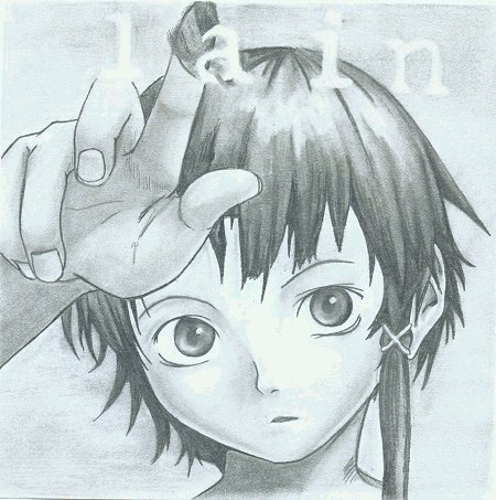 Lain with blood