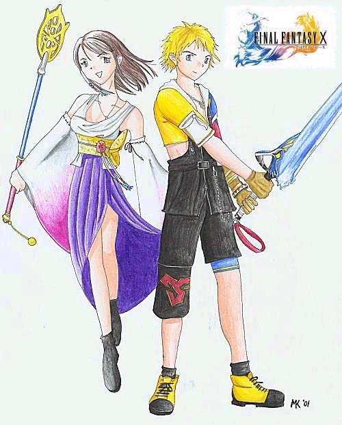 Tidus and Yuna from FFX
